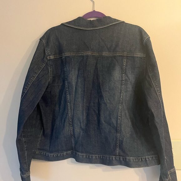 Eddie Bauer Dark Wash Denim Jacket - xl - Picture 2 of 5